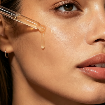 Aplicação do creme para olhos anti-idade